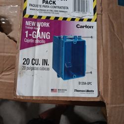 Carlon B120A-UPC 1-Gang 20 cu. in. New Work Electrical Outlet Box. 
