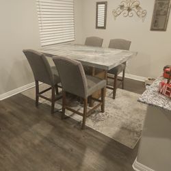 Marble top dining room table