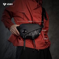 VSGO 3L Small Camera Shoulder Bag Cool Design Compatible for Gopro、Insta360 Flow、DJI mini 3pro、Sony a6400 etc Compact Camera Waterproof for Mirrorless