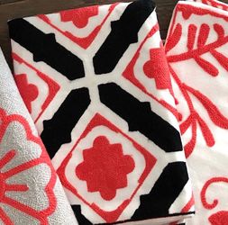 4 Embroidered Throw Pillow Covers