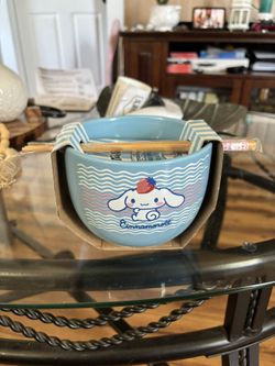 Cinnamoroll Ramen Bowl With Chopsticks