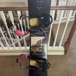 Snowboard and Bindings