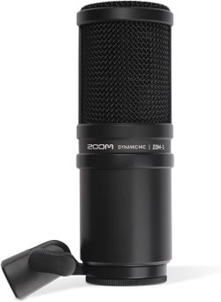 Zoom ZDM-1 Podcast Microphone: Dynamic Large Diaphragm, High SPL, Metal Body