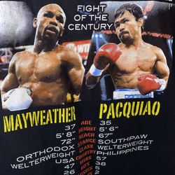 Mayweather Vs. Pacquiao "Fight of The Century shirt