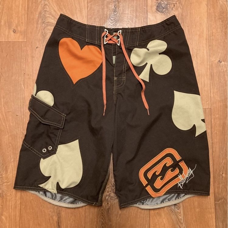 Vintage Billabong TAJ Burrow Signature Broadshort Poker Swim