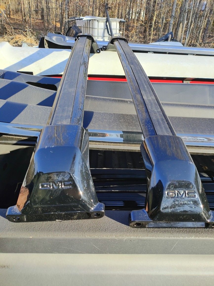 Brand New Sets Of Gloss Black GMC Roof Racks OEM Parts