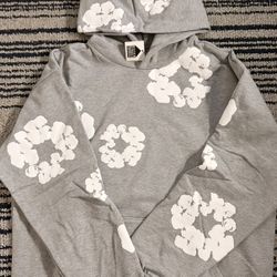 Denim Tears Grey With White Flowers 