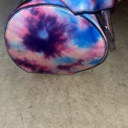 Multicolor Wristlet Purse – Pink/Blue/White – Brand New