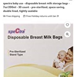 Spectra Breast milk Storage Bags 