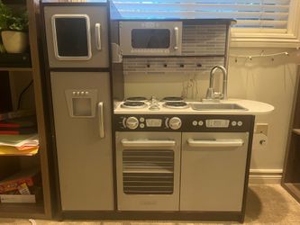 KidCraft Kitchen with Melissa and Doug Food, Pizza Oven, and Vitech Cash Register