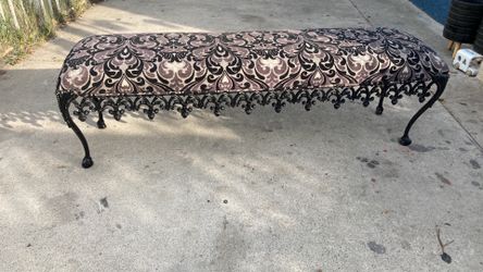 An English Or American Cast Metal Branch Upholstered