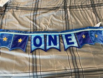“ONE” Banner For High Chair 
