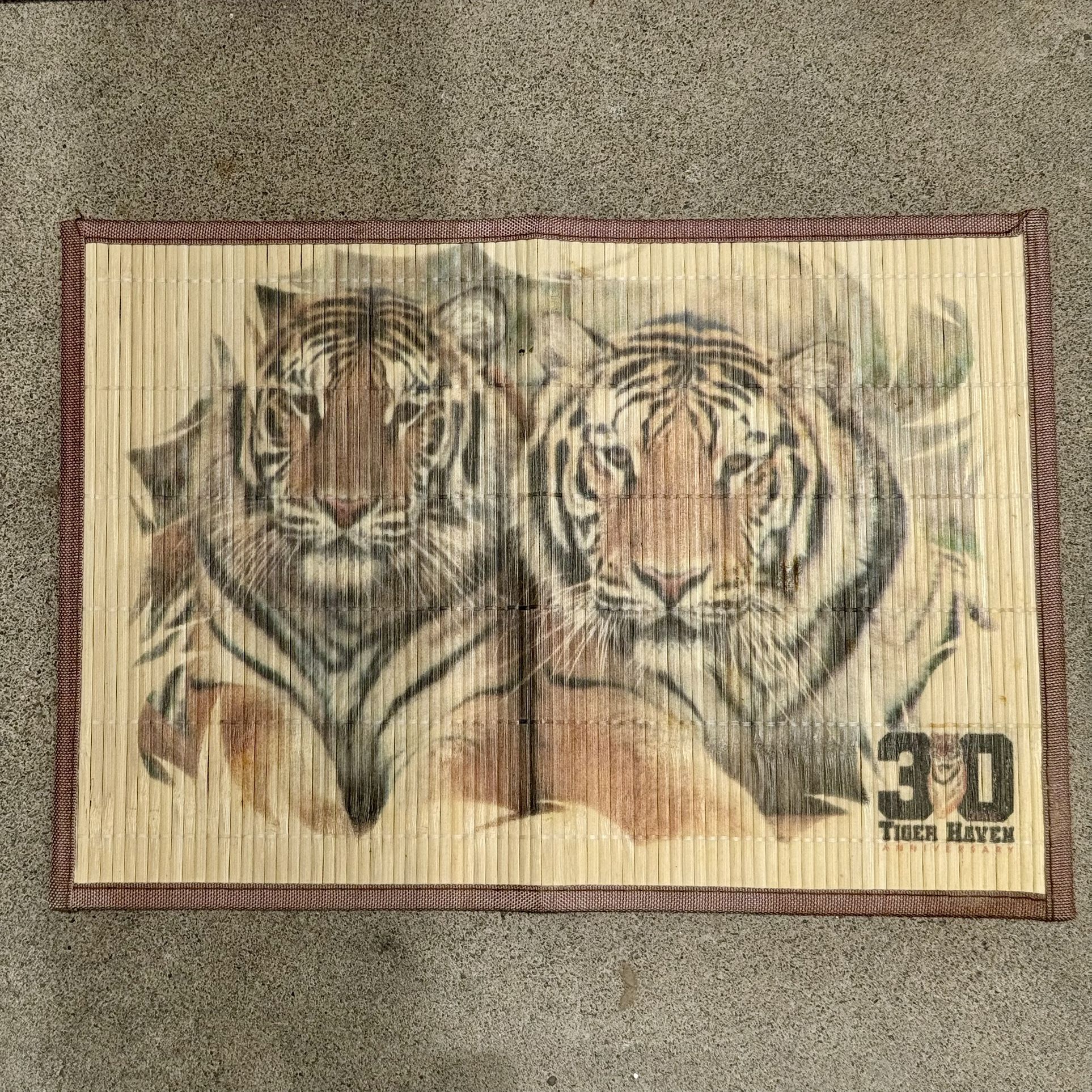 Placemats Set Of 3 Tiger Haven Bamboo Placemats