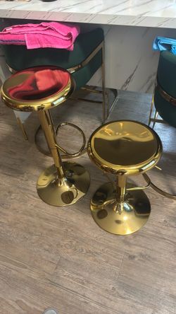 Gold bar stools