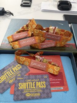Ticket wristbands Coachella w1