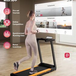 SSPHPPLIE 300 lb Foldable Treadmill • 3.0 HP • App + Smart Band • 12 Programs — 100$