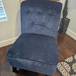 Blue "Velvet Like" Chairs