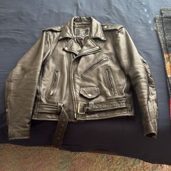 Real Leather Biker Jacket