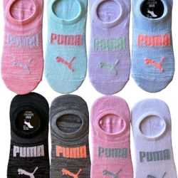 PUMA Ladies Sneaker Liner, 8-pair (Multi) Size (5 - 9.5 )