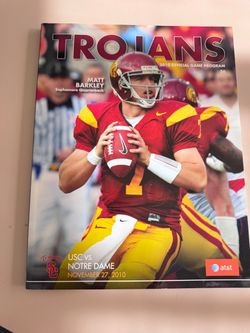 2010 USC Football Official Game Program vs Notre Dame November 27 Matt Barkley