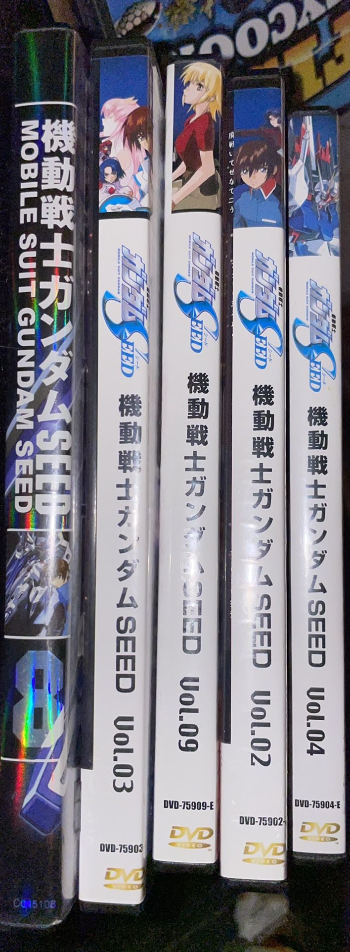 Mobile Suit Gundam Seed DVD's lot of 5
