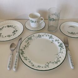Complete Corning Corelle Dinnerware Set