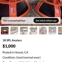 $500 Each 18’ Avatars 