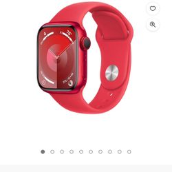 Apple Watch Series 9 GPS + Cellular 41mm (Product) Red Aluminum Case with (Product) Red Sport Band -