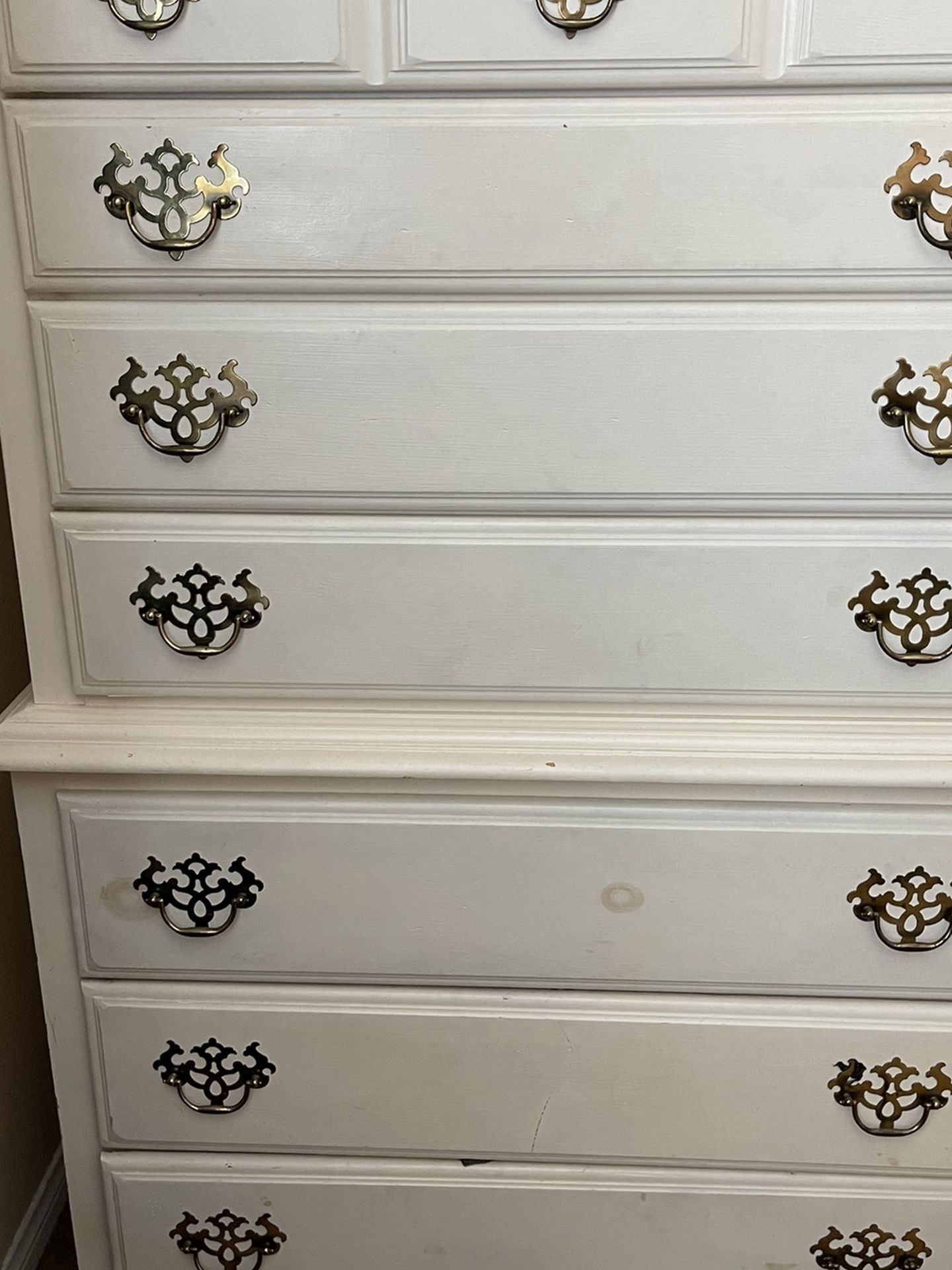 Solid Maple High Boy Dresser and matching Kids Desk (painted)