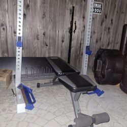 Squat Bench Press Rack 💪 N Weights