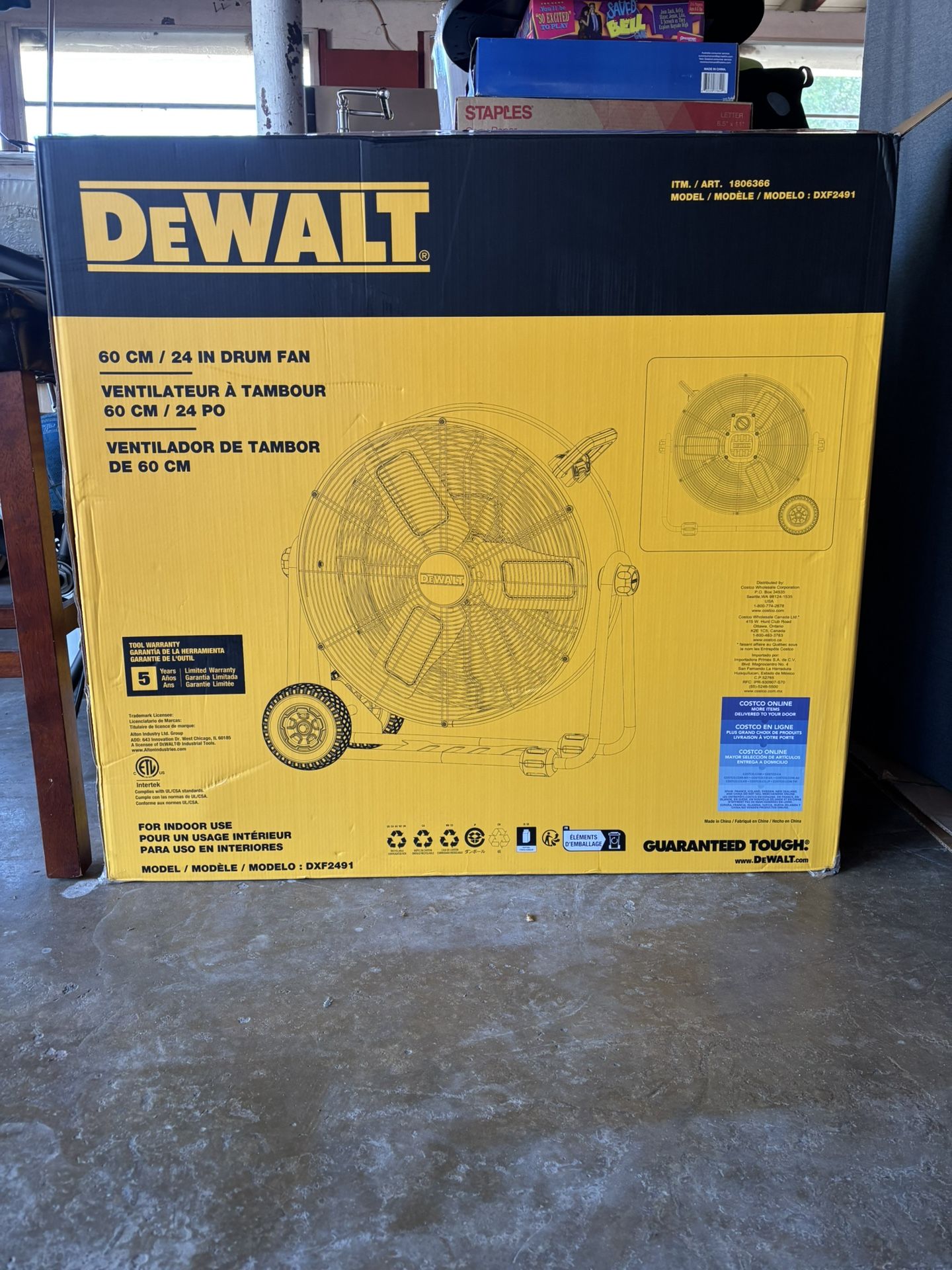 IN DRUM FAN (DEWALT)