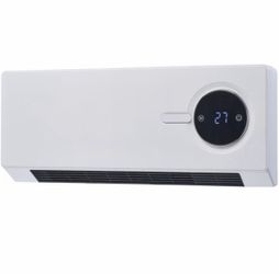 Wall-Mounted Space Heater for Indoor Use, Electric Wall Heater, 2 Heat Settings, Touch & Remote Control, 24-Hour Timer, Overheat Protection, IP24, Eas