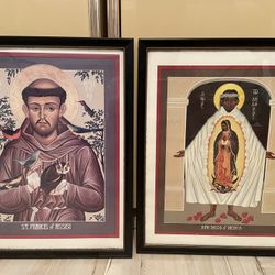 Framed Christian Iconography. 20 Pictures. 