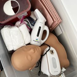 esthetician Box With State Testing Items And Random Things