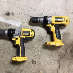 DeWalt 14.4V Drills and batteries, 20$ Each 