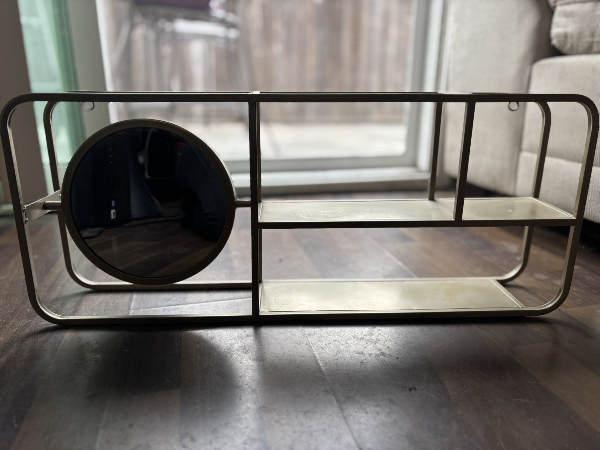 Gold Mirror Shelf