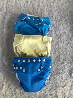 3 Fuzzi Bunz Pocket cloth diapers