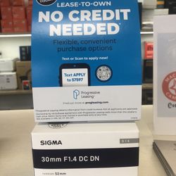 Sigma 50mm F1.4 Dc DN E Mount Lens