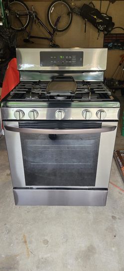 LG Gas range 30 inch black stainless steel