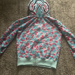 Babe Store Miami 4th Anniversary Shark Full Zip Double Hoodie 