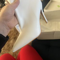 White Thigh High Boots