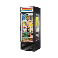 Merchandiser, one-section, (2) glass sides & (1) hinged door, powder coated exterior