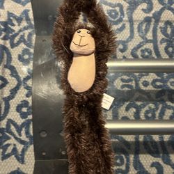 Greenbrier Plush Hanging Monkey Brown Shaggy 13"