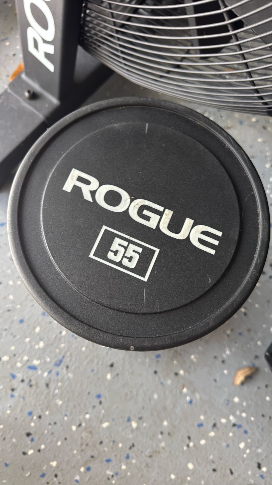 ROGUE RUBBER DUMBBELL 55lbs - 35 Lbs And 25LBS SET