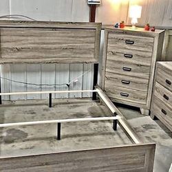 New 4pc Bedroom Set In Box Buy Now Pay Later $39 Down No Credit Needed