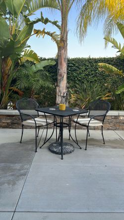 Outdoor Patio Bistro Table Set – Table + 2 Chairs