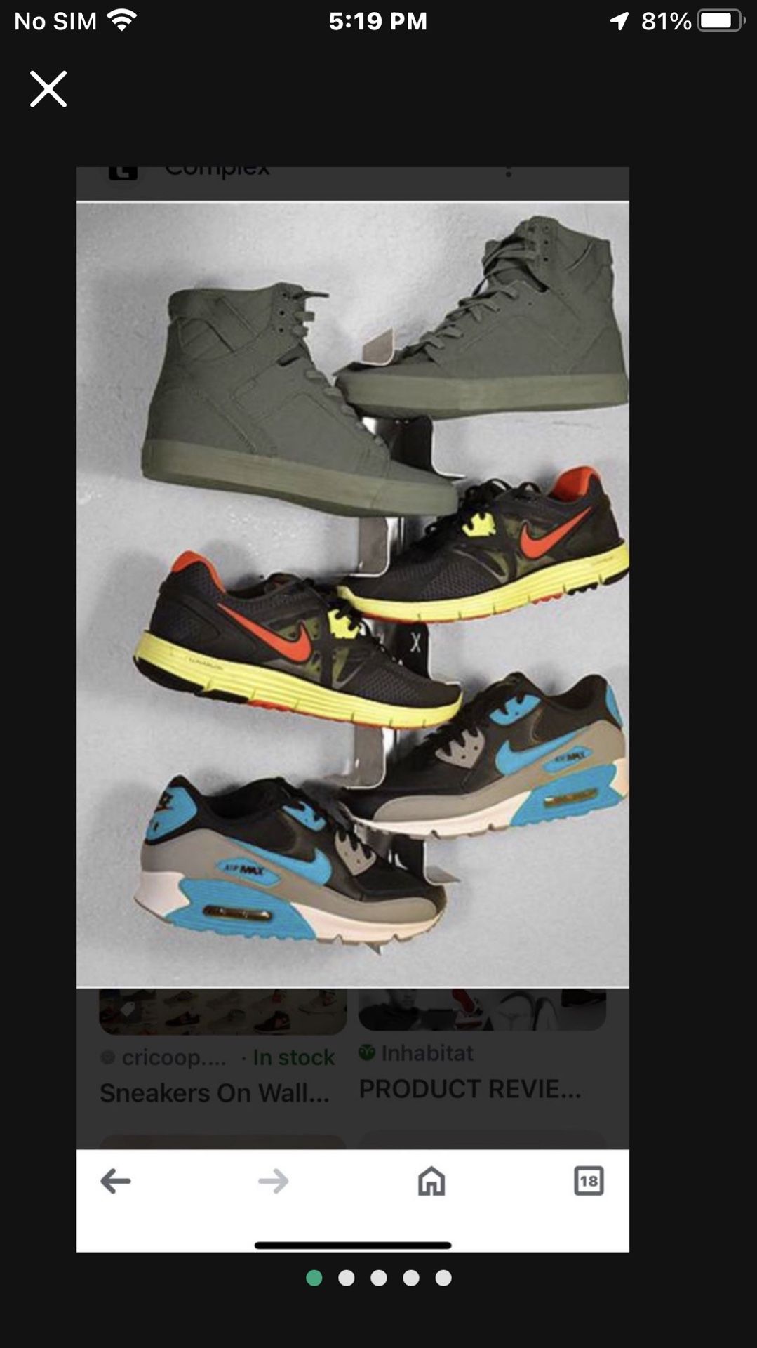 Only 35 Shrine Sneaker Rack Paid 55 for Sale in Moreno Valley CA OfferUp