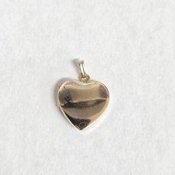 14kt Gold Heart Locket Charm 