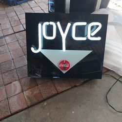 Coca-Cola Sign Says Joyce $100 Or Best Offer