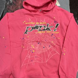 Sp5der P*NK Hoodie Pink